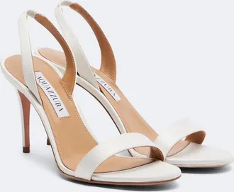 Aquazzura So Nude 85 satin sandals