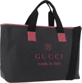 Gucci Pre-owned Vintage Tote Bag - Dames - Vintage Shopper - Zwart - ONE Size - Leer - Vintage