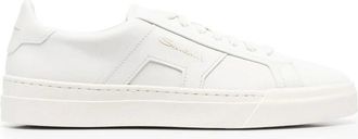 Santoni Double Buckle Sneaker - male - Santoni - Sneakers - White - 9 UK - Shoes