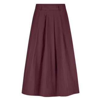 Summum Rokken, Dames, Rood, M, Polyester, Skirt Taft Light