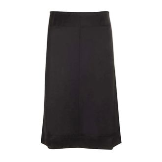 Toteme Dames, Rokken, Zwart, Maat: 2XS Satijn