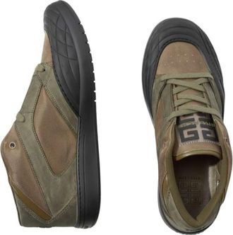 Givenchy Mid-Top Mixed-Material Sneaker - Green