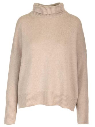 Lisa Yang Beige heidi Turtleneck