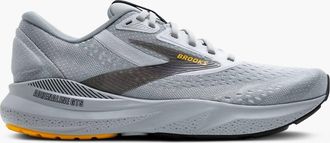 Brooks Mens Adrenaline Gts 24 Running Sneakers In Alloy/white/gold Fusion