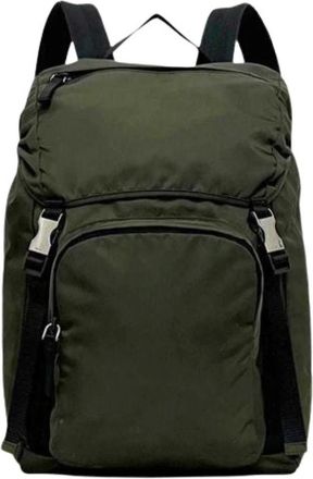 Prada Pre-owned Backpacks, female, Green, Size: ONE SIZE Pre-owned Vintage Backpack