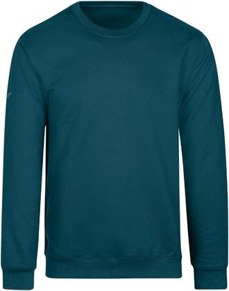 Trigema Sweatshirt TRIGEMA TRIGEMA Sweatshirt, Damen, Gr. M, blau (petrol), 70% Baumwolle, 30% Polyester, Basic, Sweatshirts Sweatshirt