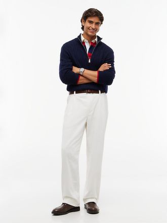 Tommy Hilfiger Mens Relaxed Pleated Corduroy Pant - Ivory Silk - 32W x 32L