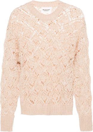 Isabel Marant Joey openwork jumper - women - Polyamide/Acrylic - 42 - Neutrals