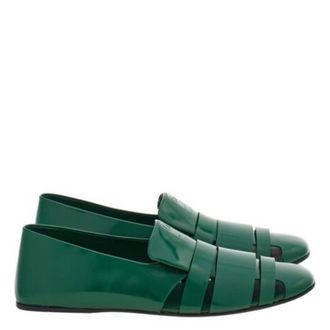 Ferragamo Dion Cutout Leather Loafers, Size 9