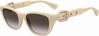 Moschino Womens MOS130-S-SZJ MOS130 S 55 SZJ Sunglasses - Beige - One Size
