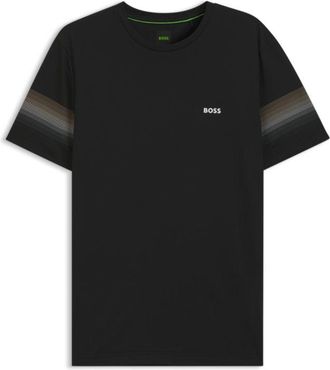 BOSS Active slim-fit T-shirt with sleeve stripes