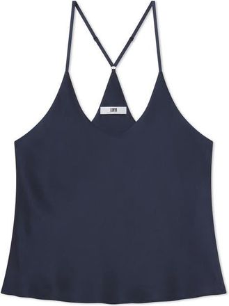 Lunya Washable Silk Bias Cut Cami Pajamas in Deep Blue at Nordstrom, Size X-Small