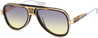 Dita Eyewear GRAND-DECADE Grey Yellow Gradient Pilot Mens Sunglasses DTS460-A-01AF 58