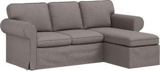 vidaXL Sof&aacute; Taup&eacute; 195 X 138 X 80 Cm Tela Vidaxl