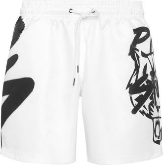 Plein Sport Printed Shorts Plein Sport Men in White at Nordstrom, Size Xxx-Large