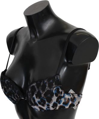 Roberto Cavalli Womens Black Lace Reggiseno Nylon Bra Underwear Elastane Clothing