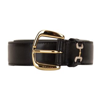 Gucci Dames, Accessoires, Zwart, Maat: 65 MM Leer
