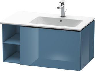 Duravit Duravit L-cube Mueble De Pared 82,0 X 48,1 Cm, 1 Extra&iacute;ble, Lado Estanter&iacute;a, Para Me By Starck 234683 Lavabo A La Derecha, Color: Laca De Alto Brillo 
