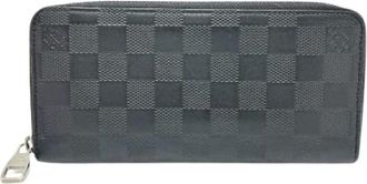 Louis Vuitton Pre-owned Wallets, male, Black, Size: ONE SIZE Pre-owned Damier Infini Long Wallet