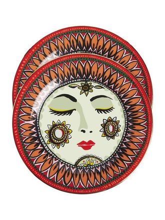 La DoubleJ Dessert Plates Set Of 2 Sleeping Mother Orange at Nordstrom