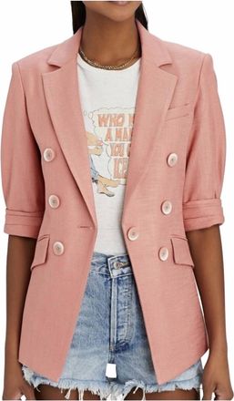 Veronica Beard Pre-Loved Odile Dickey Jacket Blazer In Pink Rosewood
