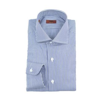 Barba Classic Katoenen Overhemd - Heren - Casual Overhemden - Blauw - XL - Katoen - Overhemden