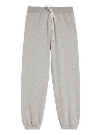 Jil Sander logo-embroidered cotton track pants - Grey