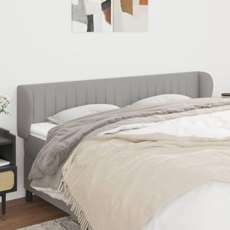 vidaXL Cabecero De Tela Gris Claro 163x23x78/88 Cm Vidaxl