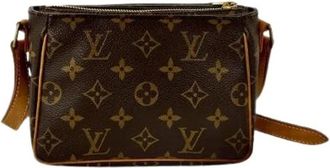 Louis Vuitton Tweedehands Canvas Louis Vuitton tassen - Dames - Vintage Schoudertas - Bruin - ONE Size - Vintage