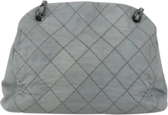 Chanel Pre-owned Shoulder Bags, female, Gray, Size: ONE SIZE Pre-owned Vintage Shoulder Bag