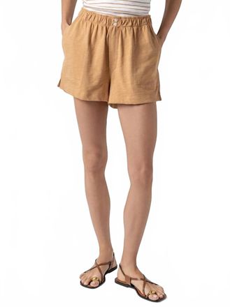 Lilla P Faux Fly Short In Teak