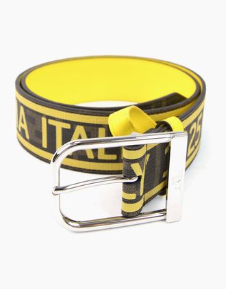 Fendi Mens Fendi PU 1925 FF Logo Belt Brown - Size: 120CM