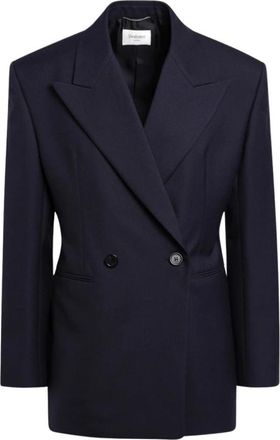 Saint Laurent Veste crois&eacute;e sans B - Heren - Blazers - Blauw - L - Jassen