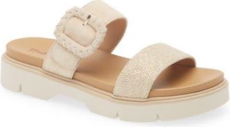 The Flexx Atena Platform Slide Sandal in Sabbia Holly/Camoscio at Nordstrom, Size 7.5Us