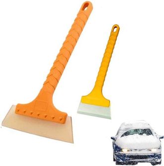 OEM Raspador De Hielo Para Coche, 2 Piezas, Raspador De Ventanas, Raspador De Nieve, Raspador, Raspador De Hielo, Barredora De Nieve, Amarillo