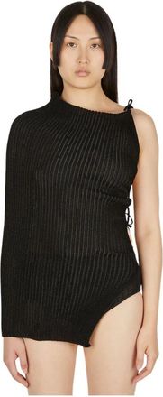 A. Roege Hove Moderne Katoenen String Shrug - Dames - Strandmode - Zwart - XS - Katoen - Badmode