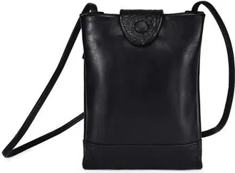 OLD TREND Lily Genuine Leather Structured Convertible Crossbody in Black at Nordstrom
