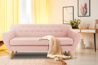 HOME AFFAIRE 3-Sitzer »Renne« mit Heftung im Rücken im skandinavischem Stil