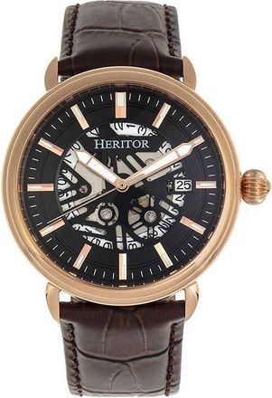 Heritor Mattias Automatic Black Dial Mens Watch HR8406