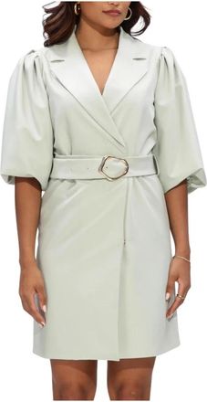 Notre-V Kleedjes, Dames, Groen, XS, Nv-Henny Midi Jurk