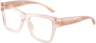 Dolce & Gabbana Accessoires, Dames, Roze, ONE Size, Elegant Brilmontuur Model Dg 3411
