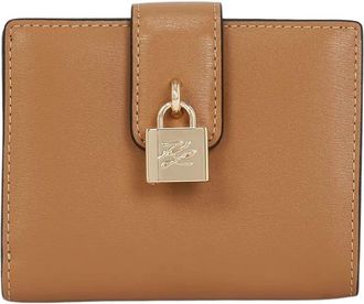 Karl Lagerfeld K/Autograph Small Wallet - Dames - Portefeuilles - Bruin - ONE Size - Leer - Accessoires