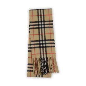 Burberry Winter Scarves, female, Beige, Size: ONE SIZE MU CHK Cashmere SCF