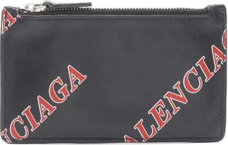 Balenciaga 2000s pasjeshouder met rits en logo - Zwart