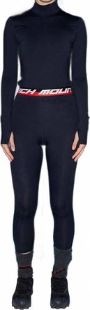 Aztech Mountain Next To Skin Top In Space Black