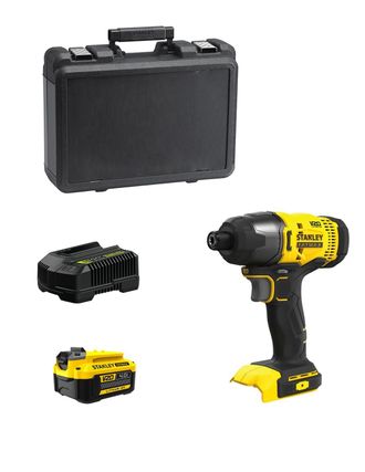 Stanley Atornillador De Impacto Fatmax Sfmcf800m1k (1 X 4,0 Ah + Cargador + Malet&iacute;n)