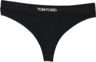 Tom Ford Modal Signature Thong - Dames - Onderbroek - Zwart - L - Ondergoed