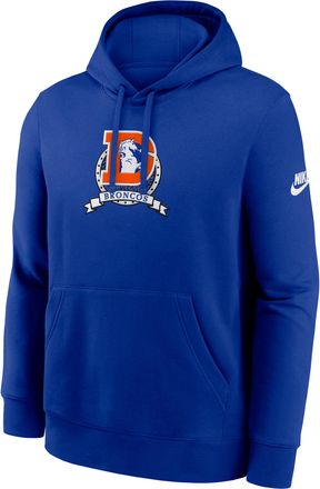 Nike Denver Broncos Rewind Club Nike Mens NFL Pullover Hoodie in Blue | NKDK4DA8WV-TM9