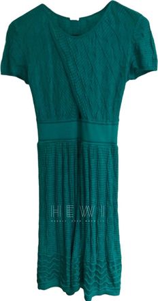 Missoni M Missoni Turquoise Knit Dress Size S
