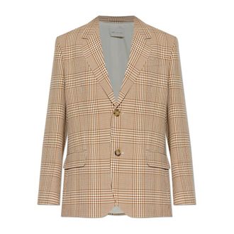 Ami Blazers, male, Brown, Size: XL Plaid Blazer